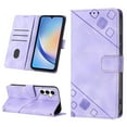 thumbnail image 1 of for Samsung Galaxy S24 FE Crossbody Wallet Case with Card Holder, Flip Folio Book Style Leather Shockproof Protective Phone Cover with Shoulder Strap/Lanyard for Samsung Galaxy S24 FE, Purple, 1 of 9