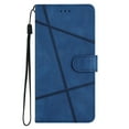 thumbnail image 1 of for Samsung Galaxy S24 FE Flip Wallet Phone Case, PU Leather Kickstand Wrist Strap Card Holders Shockproof TPU Inner Shell Slim Magnetic Solid Color Cover for Samsung Galaxy S24 FE, Blue, 1 of 7