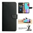 thumbnail image 1 of for Samsung Galaxy S24 FE Genuine Leather Case, Card Slots and Cash Pocket Classic Protective Shockproof Lightweight Ultra Slim Flip Kickstand Case Cover for Samsung Galaxy S24 FE, Black, 1 of 10