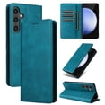 thumbnail image 1 of for Samsung Galaxy S24 FE Wallet Case with RFID Blocking Credit Card Holder, Magnetic Closure PU Leather Folio Flip Kickstand Shockproof Cover Women Men for Samsung Galaxy S24 FE,Bluegreen, 1 of 8