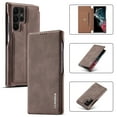 thumbnail image 1 of for Samsung Galaxy S24 FE Wallet Case, Slim Anti-Fall Protective Cover, Business PU Leather Strong Magnetic Closure Case with [Card Slot] [Kickstand] for Samsung Galaxy S24 FE - Coffee, 1 of 7