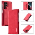 thumbnail image 1 of for Samsung Galaxy S24 FE Wallet Case, Slim Anti-Fall Protective Cover, Business PU Leather Strong Magnetic Closure Case with [Card Slot] [Kickstand] for Samsung Galaxy S24 FE - Red, 1 of 7
