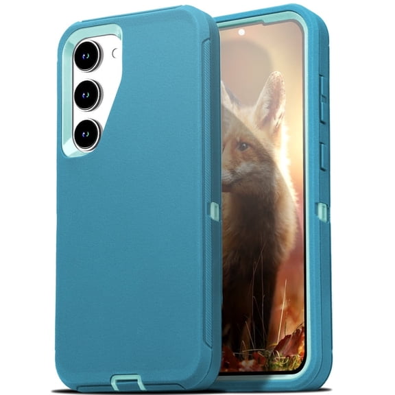 For Samsung Galaxy S24 / Galaxy S25 Case Shockproof Dust / Drop proof Heavy Duty Rugged Protectie Cover 3 in 1 Layers Case For Galaxy S24 S25 6.2'' Teal