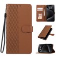 thumbnail image 1 of for Samsung Galaxy S24 PU Leather Wallet Case, Elegant Magnetic Buckle Kickstand Wrist Strap Card Slots Drop Protection Shockproof Protective Cover for Samsung Galaxy S24, Brown, 1 of 7