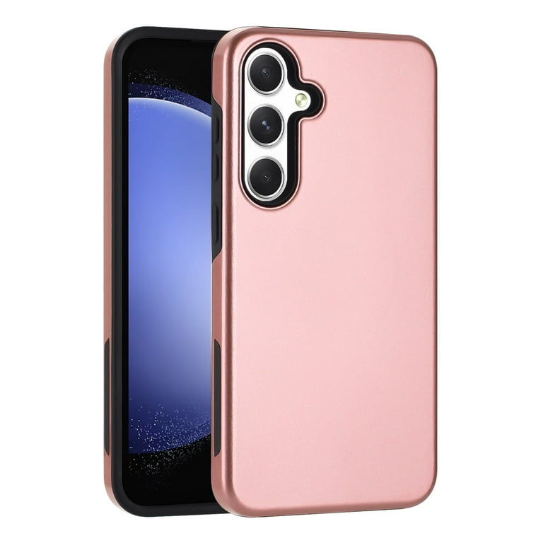 New Frontier Shock Resistant Back Cover Cell Phone Case for Samsung Galaxy S24 Rose Gold Walmart