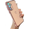 thumbnail image 1 of Samsung Galaxy S24 Plus 5G Case,Cute Plating Edge Love Hearts Pattern with Camera Lens Protection Phone Case for Galaxy S24 Plus 6.7",Pink, 1 of 14