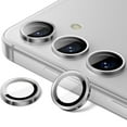 thumbnail image 1 of for Samsung Galaxy S24 Plus Camera Lens Protector, 9H Tempered Glass Camera Cover Screen Protector Metal Individual Ring for Samsung Galaxy S24 Plus, Silver, 1 of 6