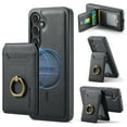thumbnail image 1 of For Samsung Galaxy S24+ Plus Case, 2 in 1 Wallet Detachable Magnetic Back Cover with Cards Holder Bumper Compatible with Magsafe Shockproof Stand Phone Case for Samsung Galaxy S24+, Black, 1 of 10