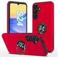 thumbnail image 1 of for Samsung Galaxy S24 Plus Case, Built in Hidden 360° Rotatable Stand Magnetic Metal Ring Holder, Military Grade Shockproof Protective Phone Cover(Red), 1 of 8