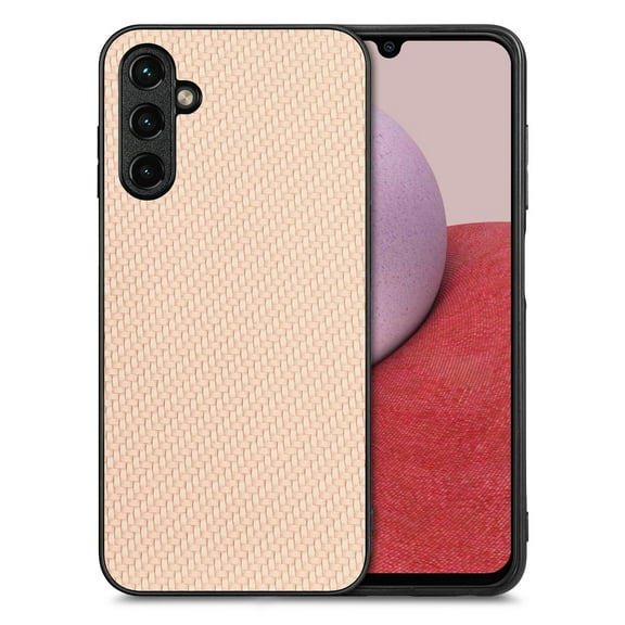 for Samsung Galaxy S24 Plus Case, Carbon Fiber Leather Slim Protective Cover, Full Protection Strong Impact Resistance Smartphone Protection for Samsung Galaxy S24 Plus, Khaki