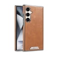 thumbnail image 1 of for Samsung Galaxy S24 Plus Case, Luxury Elegant Classic PU Leather Flexible Bumper Rugged Non-Slip Grip Shockproof Protective Cover Men's Cases Wireless Charing for Samsung Galaxy S24 Plus,Brown, 1 of 13