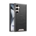 thumbnail image 1 of for Samsung Galaxy S24 Plus Case, Luxury Elegant Classic PU Leather Flexible Bumper Rugged Non-Slip Grip Shockproof Protective Cover Men's Cases Wireless Charing for Samsung Galaxy S24 Plus,Black, 1 of 13