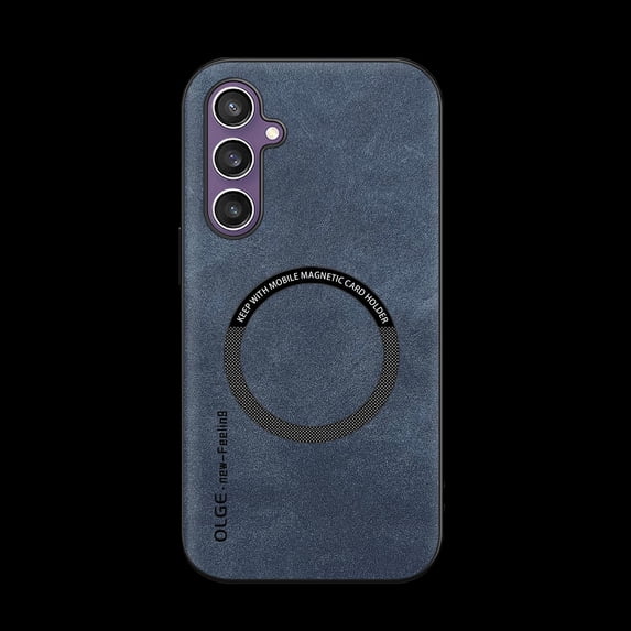 for Samsung Galaxy S24 Plus Case Magnetic, Compatible with Magsafe & Car Mount Slim Fit Shockproof Anti-Scratch Bumper Drop Protection Phone Case for Samsung Galaxy S24+, Blue
