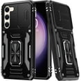 thumbnail image 1 of for Samsung Galaxy S24 Plus Case with Upgraded Sliding Camera Lens Cover and Strong Magnetic Kickstand - Military-Grade Shockproof Protective Phone Case 6.6" for Men Women Girls - Black, 1 of 13