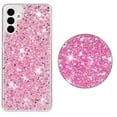 thumbnail image 1 of for Samsung Galaxy S24 Plus Glitter Case, Cute Bling Sparkle Shiny Slim Soft Silicone Reflective Clear TPU Bumper Women Girls Shockproof Protective Phone Case for Samsung Galaxy S24 Plus, Pink, 1 of 6