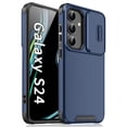 thumbnail image 1 of for Samsung Galaxy S24 Plus Heavy Duty Case with Camera Sliding Cover, Support Wireless Charging Hybrid TPU & PC Smoothly Anti-Fingerprint Slim Case Compatible with Samsung Galaxy S24 Plus, Blue, 1 of 9