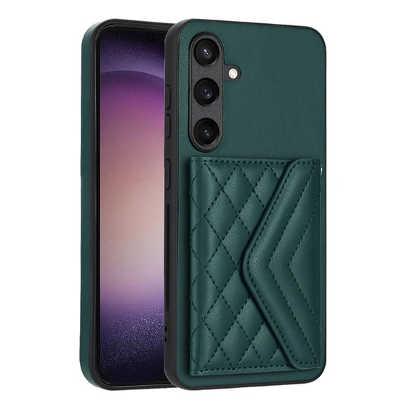 for Samsung Galaxy S24 Plus Slim Case with Card Holders and Strap for Women, Samsung Galaxy S24 Plus Phone Case Wallet PU Leather Kickstand RFID Blocking Flip Shockproof Wallet Case - Green
