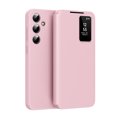 thumbnail image 1 of for Samsung Galaxy S24 Plus Smart Wallet Phone Case, Protective Cover with Smart Small Screen View, Finger Tap Control, Slim Design, Card Holder Pocket, PU Leather Flip Cover, Pink, 1 of 7