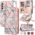 thumbnail image 1 of For Samsung Galaxy S24 Plus Wallet Case, Ebizware Galaxy S24 Plus Magnetic Leather Wallet Phone Case with Credit Card Slots Holder and Kickstand Folio Flip Detachable Cover - Marble, 1 of 9
