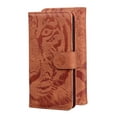thumbnail image 1 of for Samsung Galaxy S24 Plus Wallet Case, Flip Case PU Leather Embossed Folio Magnetic Kickstand Case Cover with Card Slots for Samsung Galaxy S24 Plus, Brown, 1 of 5