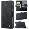thumbnail image 1 of for Samsung Galaxy S24 Plus Wallet Case with RFID Blocking, 3 Card Slots & Cash Pocket, Kickstand PU Leather Magnetic Closure Full Body Protective Flip Cover, Classic Design for Men and Women, Black, 1 of 11