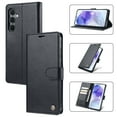 thumbnail image 1 of for Samsung Galaxy S24 Plus Wallet Case [RFID-Blocking] [Card Holder/Cash Slots] [Kickstand] [Magnetic Clasp], Advanced PU Leather Folio Flip Book Protective Shockproof Cover Women Men,Black, 1 of 10