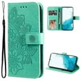 thumbnail image 1 of for Samsung Galaxy S24 Plus Wallet Case for Women, with Card Holder Embossed Mandala Flower Flip PU Leather Magnetic Protective Kickstand Cover with Lanyard for Samsung Galaxy S24 Plus, Green, 1 of 8
