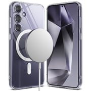 Samsung Galaxy S24 Ringke [Fusion Magnetic] Clear Shockproof Heavy Duty MagSafe Anti-Yellowing Case