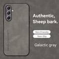thumbnail image 1 of for Samsung Galaxy S24, TPU & PU Leather Case, Anti-Vibration Anti-Slip Ultralight Luxury Ultra Slim Phone Case Cover for Samsung Galaxy S24, for Men Women, Gray, 1 of 6