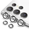 thumbnail image 1 of for Samsung Galaxy S24 Ultra Camera Lens Protector, 9H Tempered Glass Camera Cover Screen Protector Metal Individual Ring for Samsung Galaxy S24 Ultra, Silver, 1 of 5