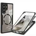 thumbnail image 1 of for Samsung Galaxy S24 Ultra Case, Compatible with MagSafe [Built-in Screen Protector] 360 Full-Body Shockproof Rugged Clear Back Protective Dual-Layer Phone Cover for Galaxy S24 Ultra, Black, 1 of 8
