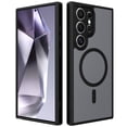 thumbnail image 1 of for Samsung Galaxy S24 Ultra Case Compatible with MagSafe, Ultra Slim Anti-Fingerprint TPU+PC Material Hybrid Shockproof Back Cover, Lightweight Anti-Scratch Drop Protective Phone Case - Black, 1 of 6