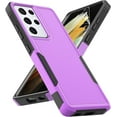 thumbnail image 1 of for Samsung Galaxy S24 Ultra Case: Dual Layer Protective Heavy Duty Cell Phone Cover Shockproof Rugged with Screen Protector -  Protection Bumper Tough - Samsung Galaxy S24 Ultra 2024, Purple, 1 of 15