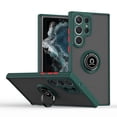 thumbnail image 1 of for Samsung Galaxy S24 Ultra Case, Hybrid Matte Back Case Magnetic For Car Mount with 360° Rotatable Ring Holder Kickstand Shockproof Protective Cover For Samsung Galaxy S24 Ultra,
Dark green, 1 of 8