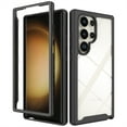 thumbnail image 1 of for Samsung Galaxy S24 Ultra Case, Luxury Dual Layer Shockproof Bumper Rugged Hybrid Heavy Duty Clear Drop Protective Durable Hybrid 2-layer Phone Case Cover for Galaxy S24 Ultra, Black, 1 of 5