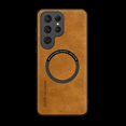 thumbnail image 1 of for Samsung Galaxy S24 Ultra Case Magnetic, Compatible with Magsafe & Car Mount Slim Fit Shockproof Anti-Scratch Bumper Drop Protection Phone Case for Samsung Galaxy S24 Ultra, Brown, 1 of 9