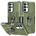 thumbnail image 1 of for Samsung Galaxy S24 Ultra Case with Magnetic Ring Kickstand Durable [Military Drop Protection] [Magnetic Support Car Mount] Grip Shockproof Rugged Matte Cases For Samsung Galaxy S24 Ultra,Green, 1 of 10