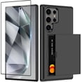 thumbnail image 1 of for Samsung Galaxy S24 Ultra Case with Screen Protector [Not-Yellowing] Samsung Galaxy S24 Ultra Phone Case Wallet Card Holder Shockproof Phone Case for Samsung S24 Ultra 6.8 inch Black, 1 of 14
