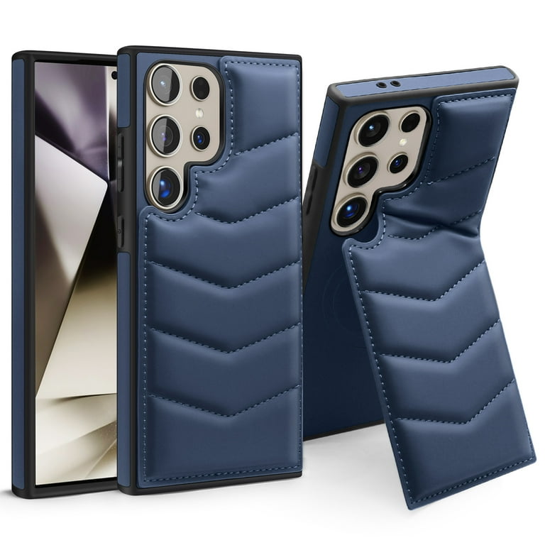 s24 ultra card holder sleeve case Samsung Galaxy Leather (with Stand Function) you just need to detach the 2 in 1 wallet when charging wirelessly without taking off your phone Samsung Galaxy S24 Ultra Cases