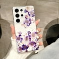 thumbnail image 1 of for Samsung Galaxy S24 Ultra Flower Case, Luxury Floral Pattern Clear Shockproof [Hard PC Back Soft TPU Edge] Ultra Slim Anti-Scratch Phone Cover for Girls Women Samsung Galaxy S24 Ultra, G, 1 of 11