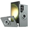 thumbnail image 1 of for Samsung Galaxy S24 Ultra Hybrid Case, Compatible with MagSafe 360 Rotating Strong Magnetic Bracket Shockproof Drop Protective Ultra Slim Phone Case for Samsung Galaxy S24 Ultra, Gray, 1 of 6