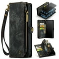 thumbnail image 1 of Samsung Galaxy S24 Ultra Leather Detachable Wallet Zipper Case with 8 Card Slots Holder Magnetic case for Samsung Galaxy S24 Ultra Flip Wallet Handle Wrist Strap Shockproof Pocket Handbag,
Black, 1 of 6