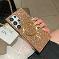 thumbnail image 1 of for Samsung Galaxy S24 Ultra Magnetic Case, Fashionable Sparkle Glitter Case Compatible with MagSafe Charging, Anti-Scratch Shockproof Phone Cover for Galaxy S24 Ultra Plating Bling Case, Rosegold, 1 of 10