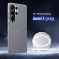 thumbnail image 1 of for Samsung Galaxy S24 Ultra Magnetic Case  Heat Dissipation Hard Bumper Slim Anti-Scratch Protective Phone Cover Luxury PU Leather Support Wireless Charging for Samsung Galaxy S24 Ultra, Gray, 1 of 11