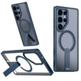 thumbnail image 1 of for Samsung Galaxy S24 Ultra Magnetic Case with Kickstand, Compatible with Magsafe, Anti-Fingerprint Drop Protection, Matte Translucent Thin Lightweight Anti-Scratch Case for S24 Ultra, Blue, 1 of 6