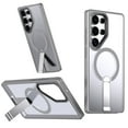 thumbnail image 1 of for Samsung Galaxy S24 Ultra Magnetic Case with Kickstand, Compatible with Magsafe, Anti-Fingerprint Drop Protection, Matte Translucent Thin Lightweight Anti-Scratch Case for S24 Ultra, Gray, 1 of 6