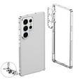 thumbnail image 1 of for Samsung Galaxy S24 Ultra Metal Bumper Frame + Camera Lens Protection, No Back, Luxury Shockproof Protective Rugged Heat Dissipation, Raised Edge Protection, for Samsung Galaxy S24 Ultra, Silver, 1 of 10