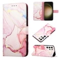 thumbnail image 1 of for Samsung Galaxy S24 Ultra PU Leather Wallet case, Marble Pattern Credit Card Holder,Flip Folio Book Kickstand Cover Women Men with Long + Short Strap for Samsung Galaxy S24 Ultra, Rosegold, 1 of 6
