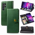 thumbnail image 1 of for Samsung Galaxy S24 Ultra Phone Case Wallet Card Holder, Premium PU Leather Stand Flip Wrist Strap Magnetic Closure Shockproof Protective Wallet Case Cover for Samsung Galaxy S24 Ultra, Green, 1 of 6