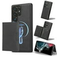 thumbnail image 1 of for Samsung Galaxy S24 Ultra Wallet Case, 2-in-1 Detachable Back Magnetic Cover & PU Leather Wallet Phone Case, with Folio Card Holders, Wireless Charging Case for Samsung Galaxy S24 Ultra, Black, 1 of 9